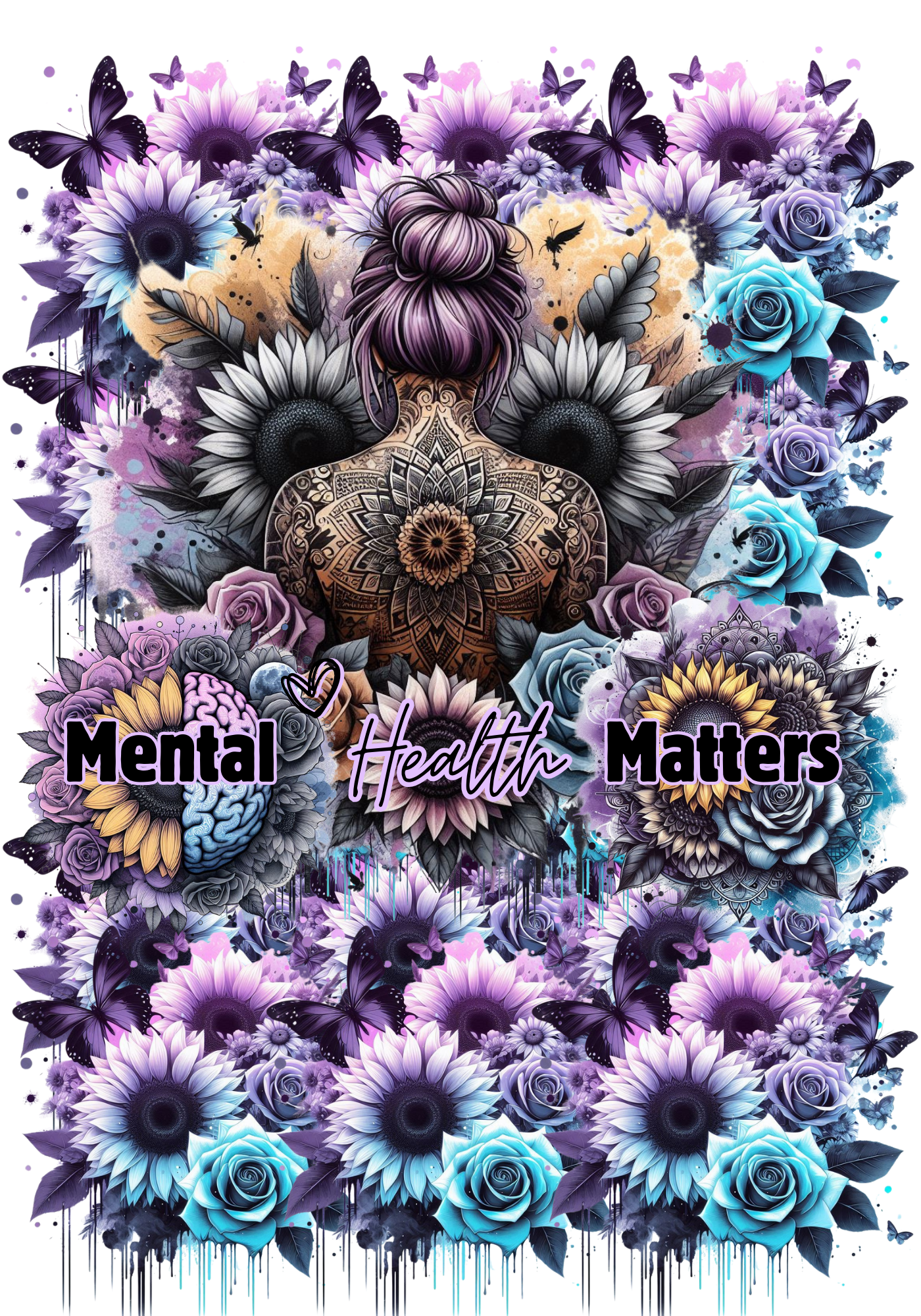 Mental health matters (sunflowers)