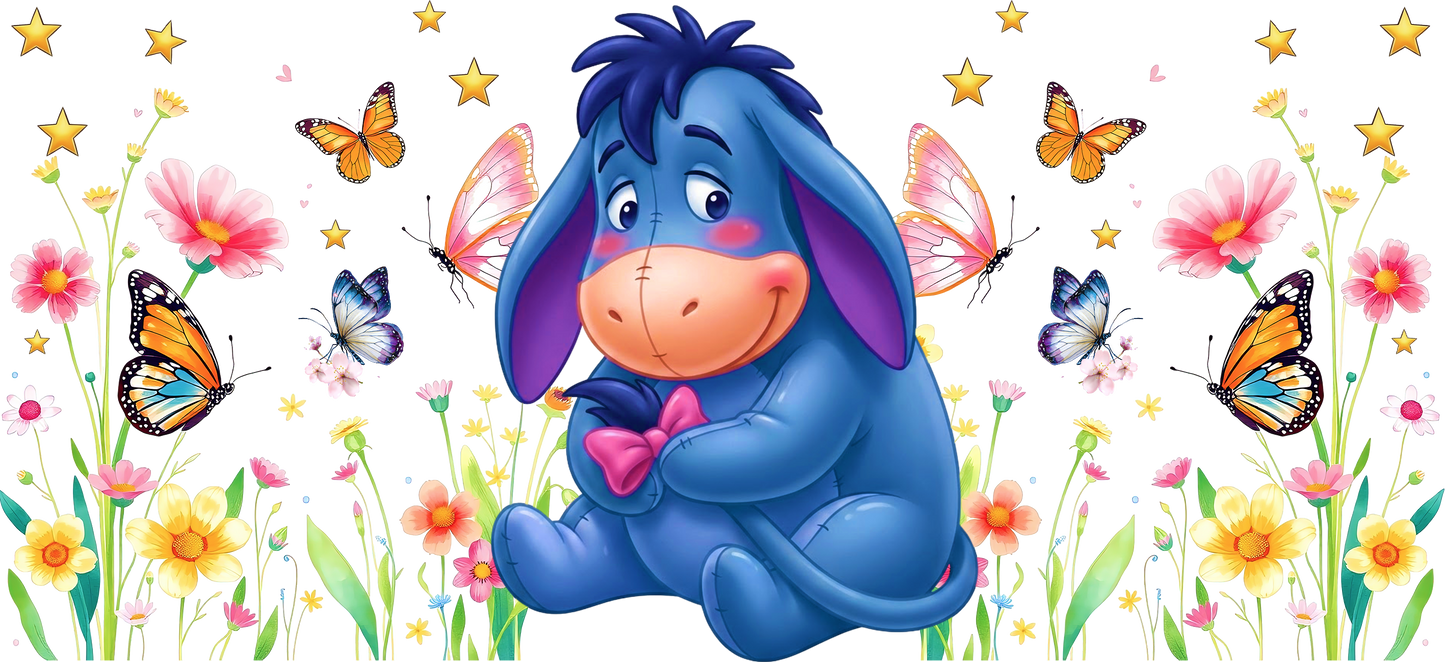 Eeyore butterflies and flowers