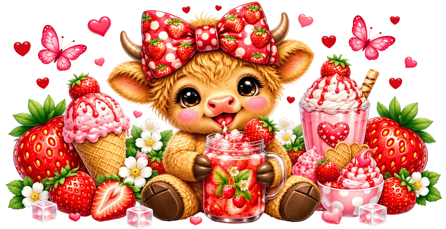 Strawberry cow (strawberry drink)
