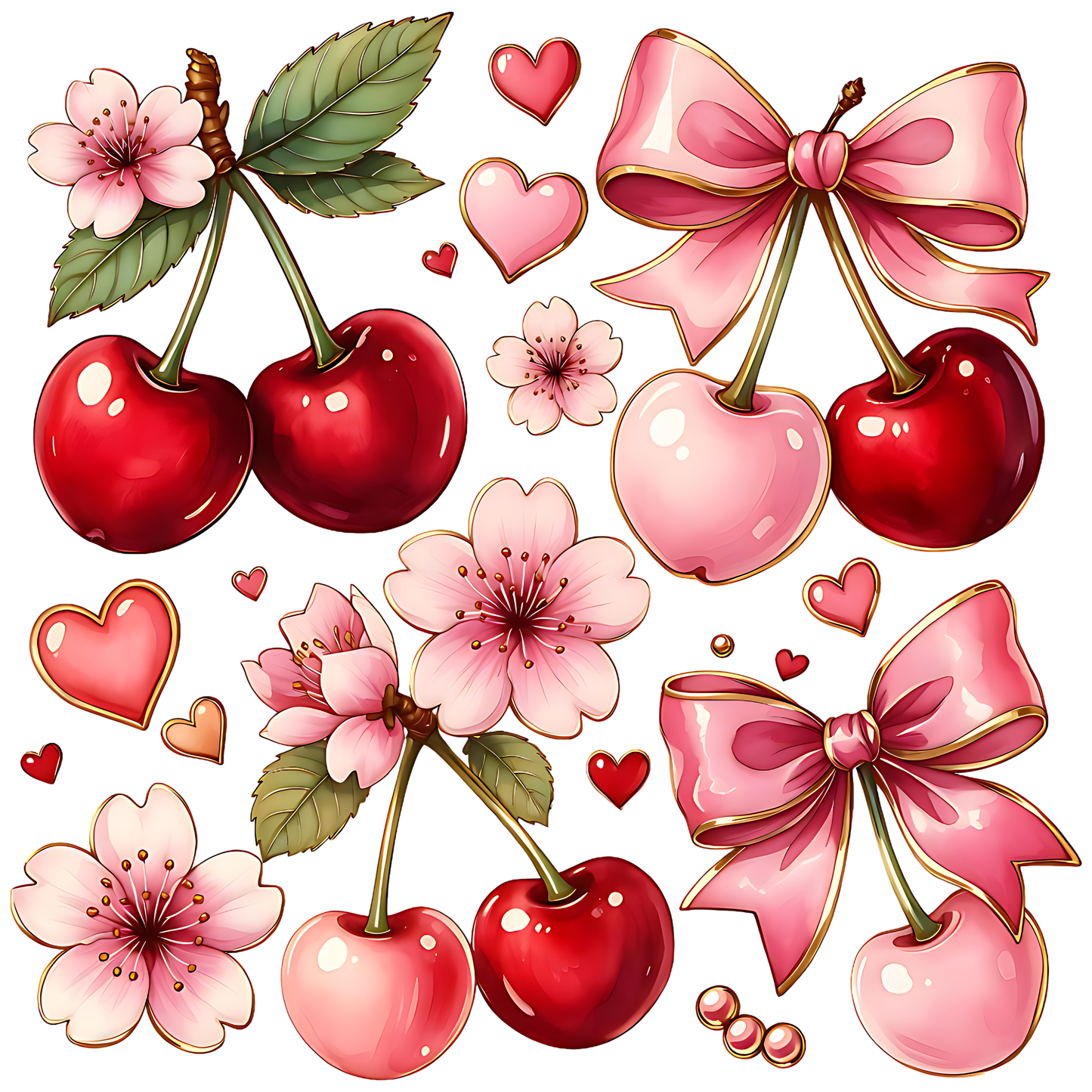 Cherry and bows