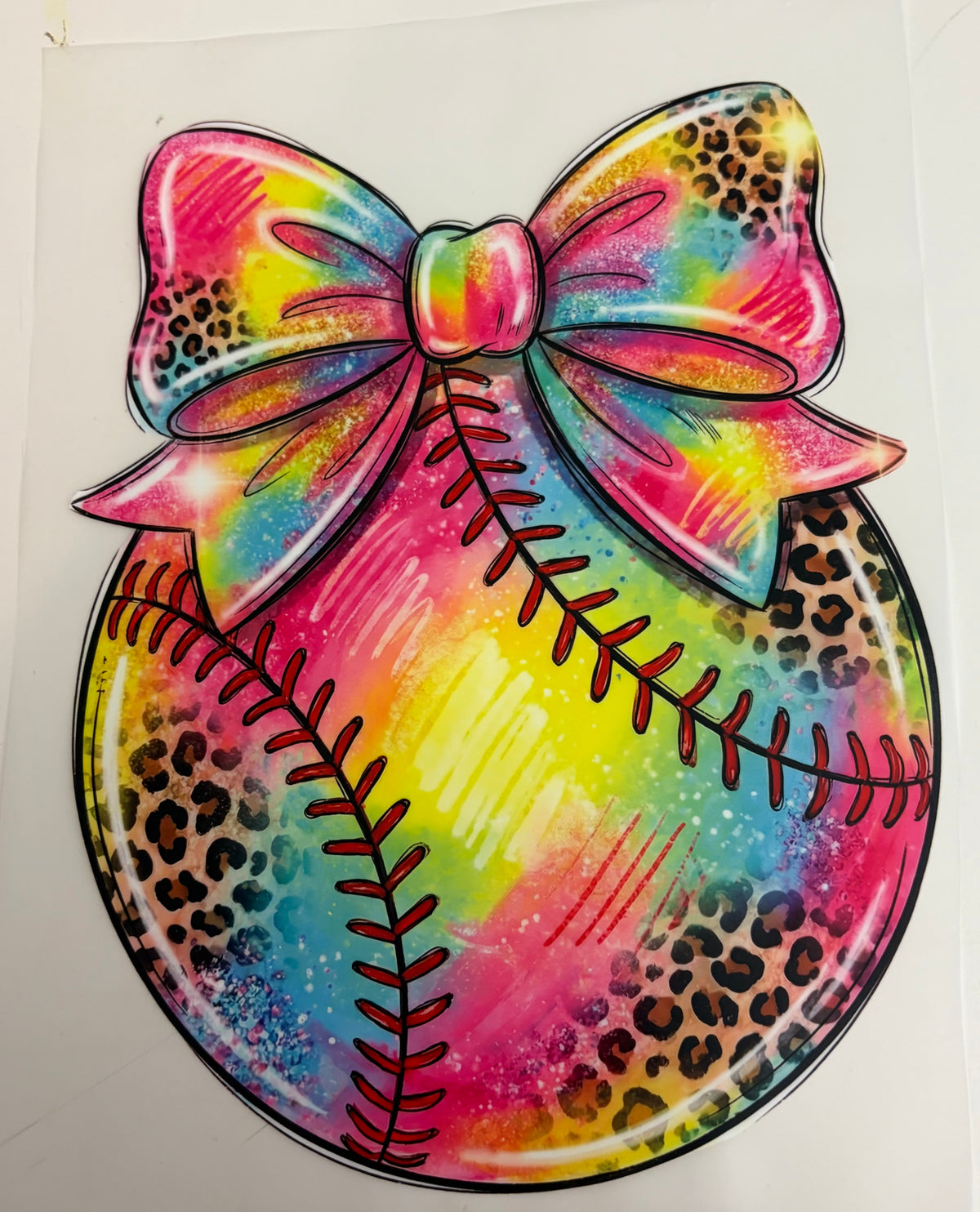 Tie-dye baseball