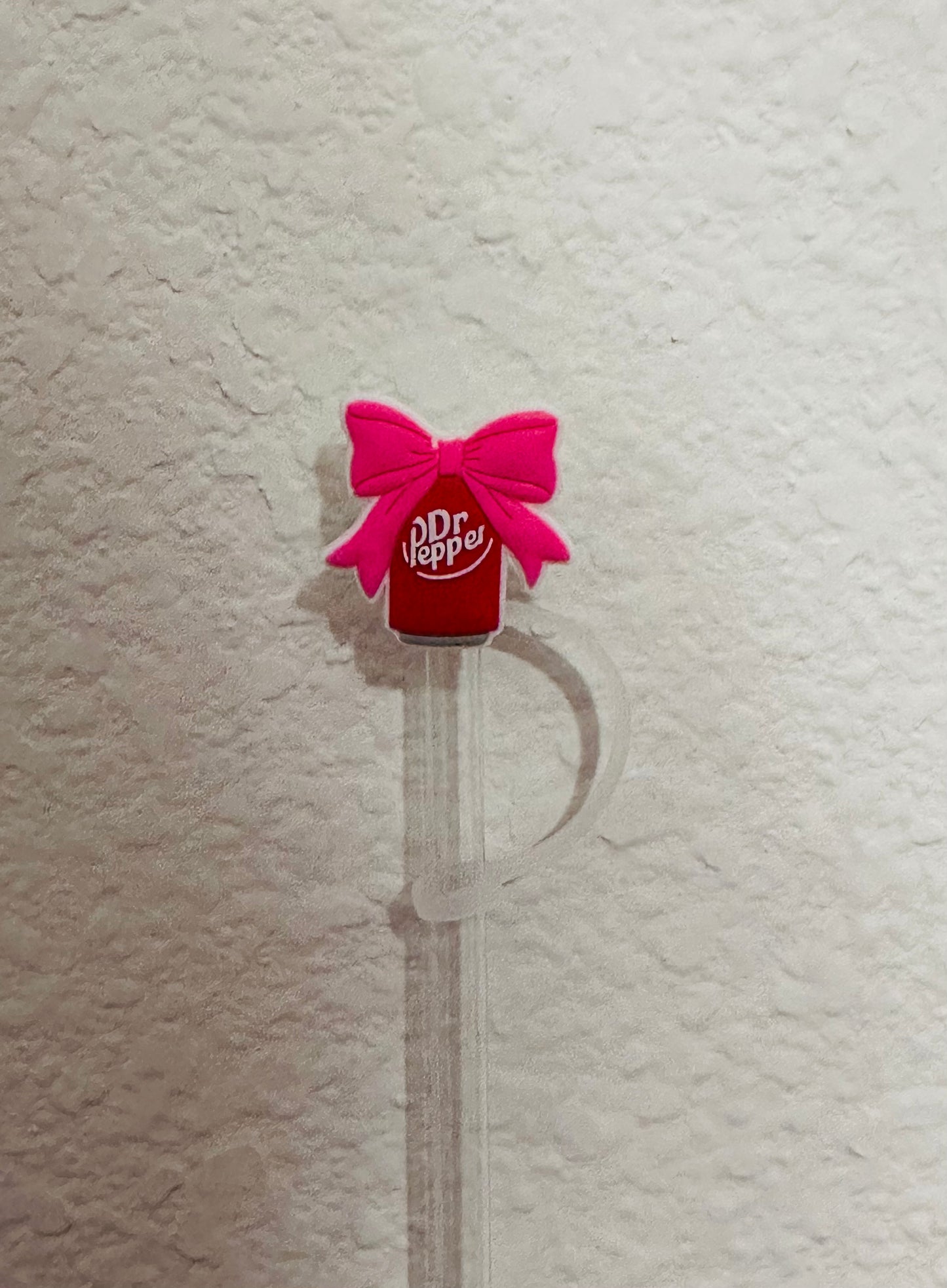 Dr Pepper with pink bow
