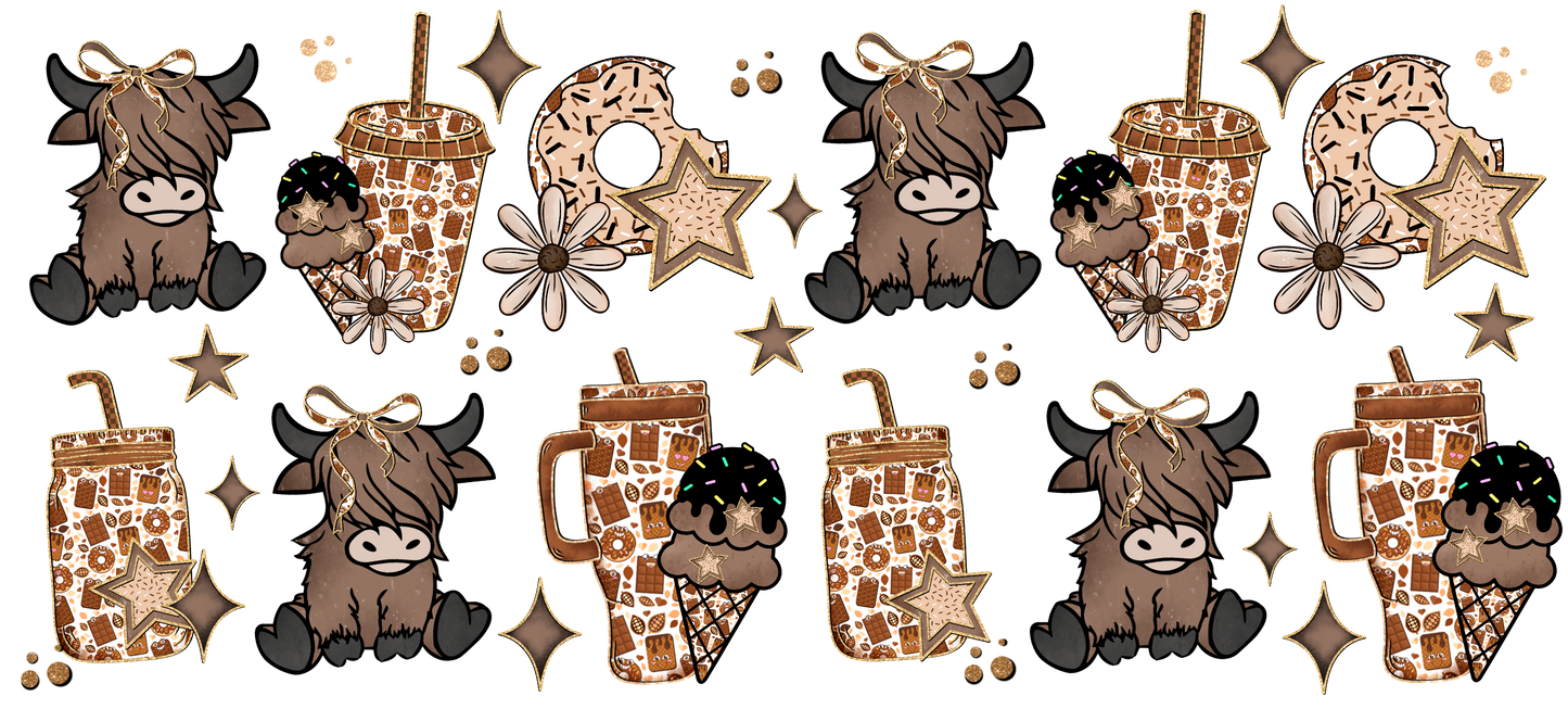 Highland cows and donuts