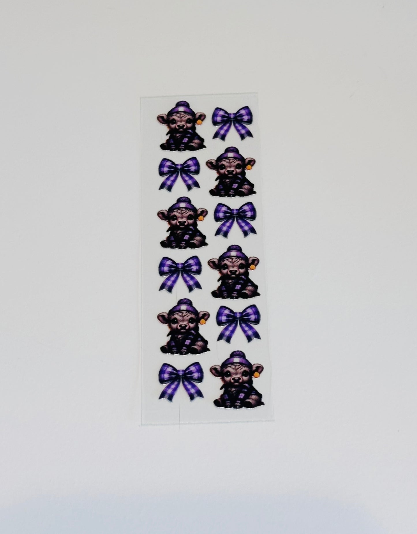 Cow (purple bows)