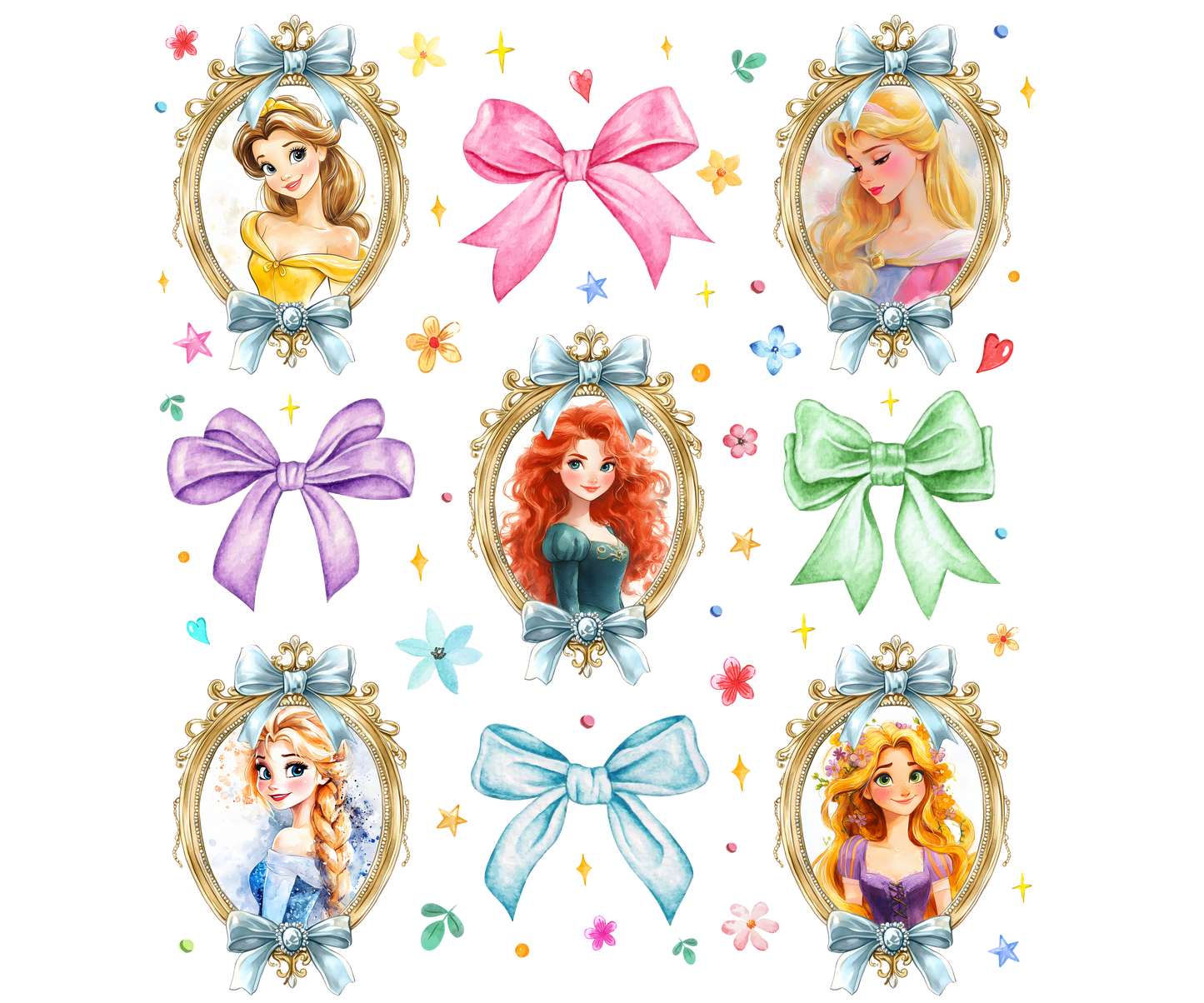 princesses and bows and mirrors