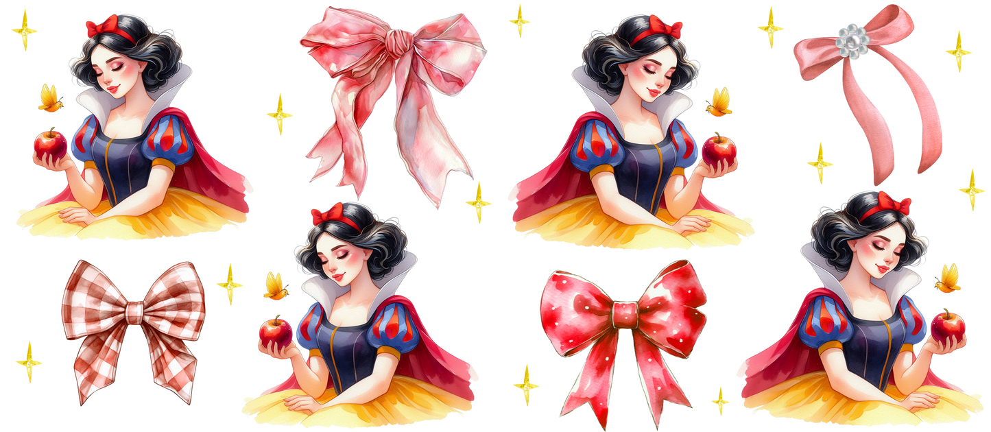 Snow white and bows
