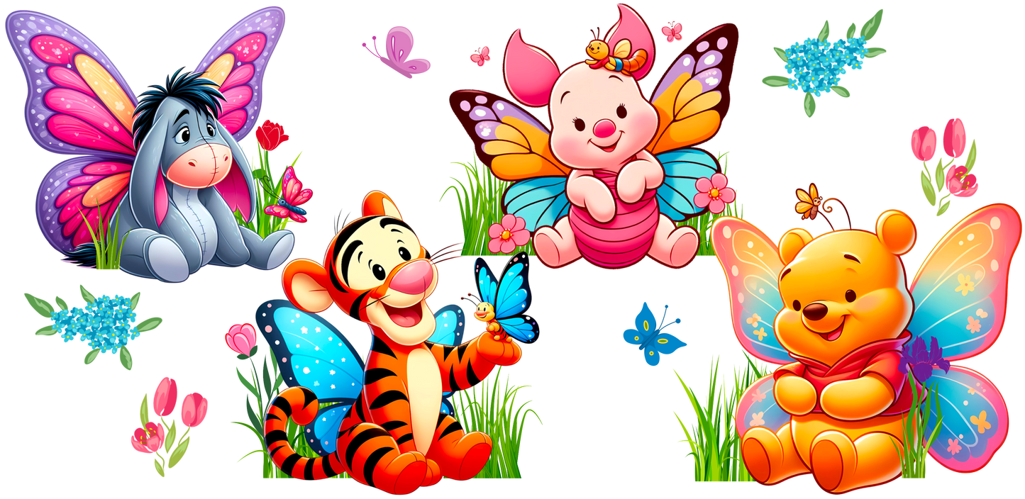 Butterfly Pooh and friends