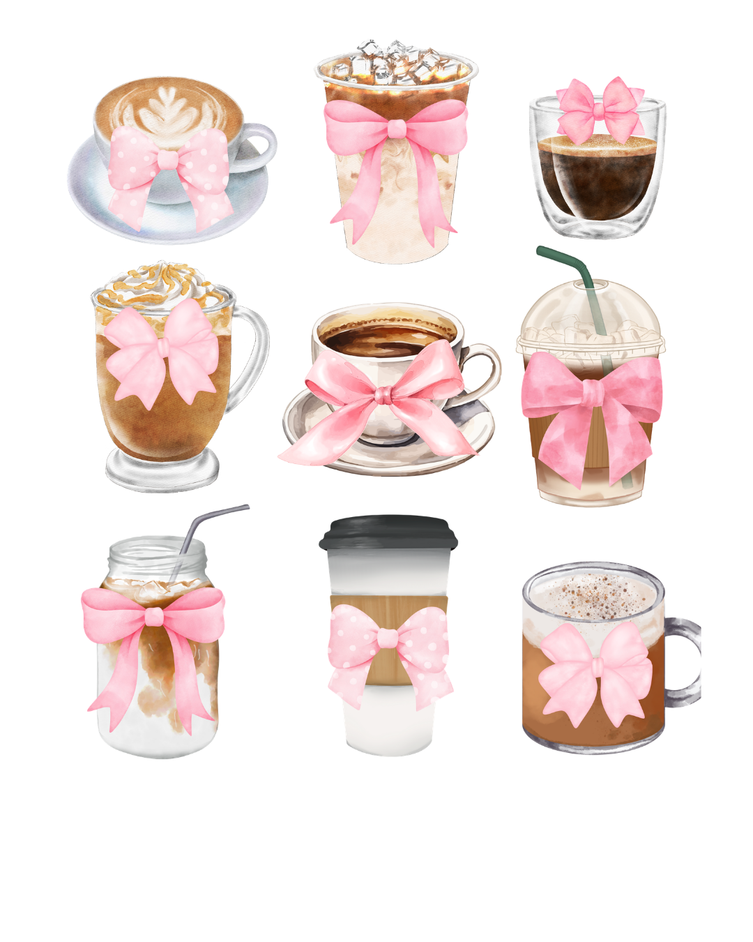 coffee and bows