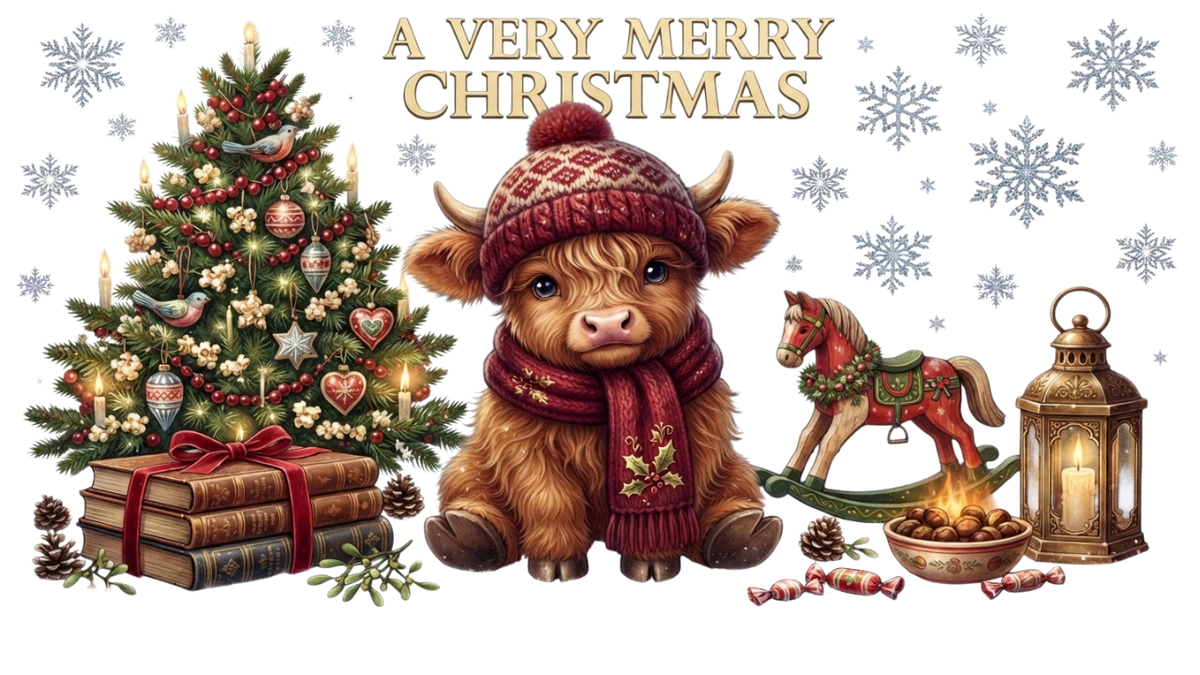 Very merry Christmas (cow)
