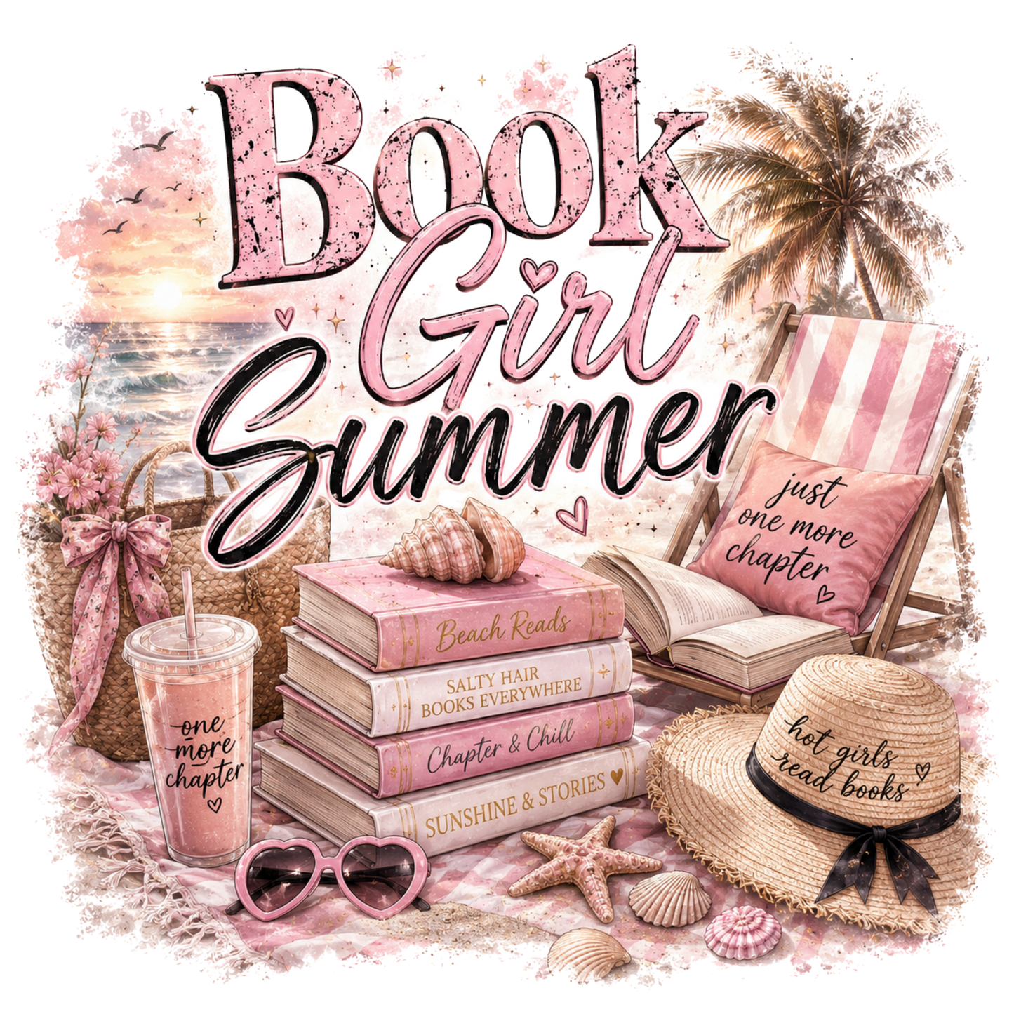 Book girl summer