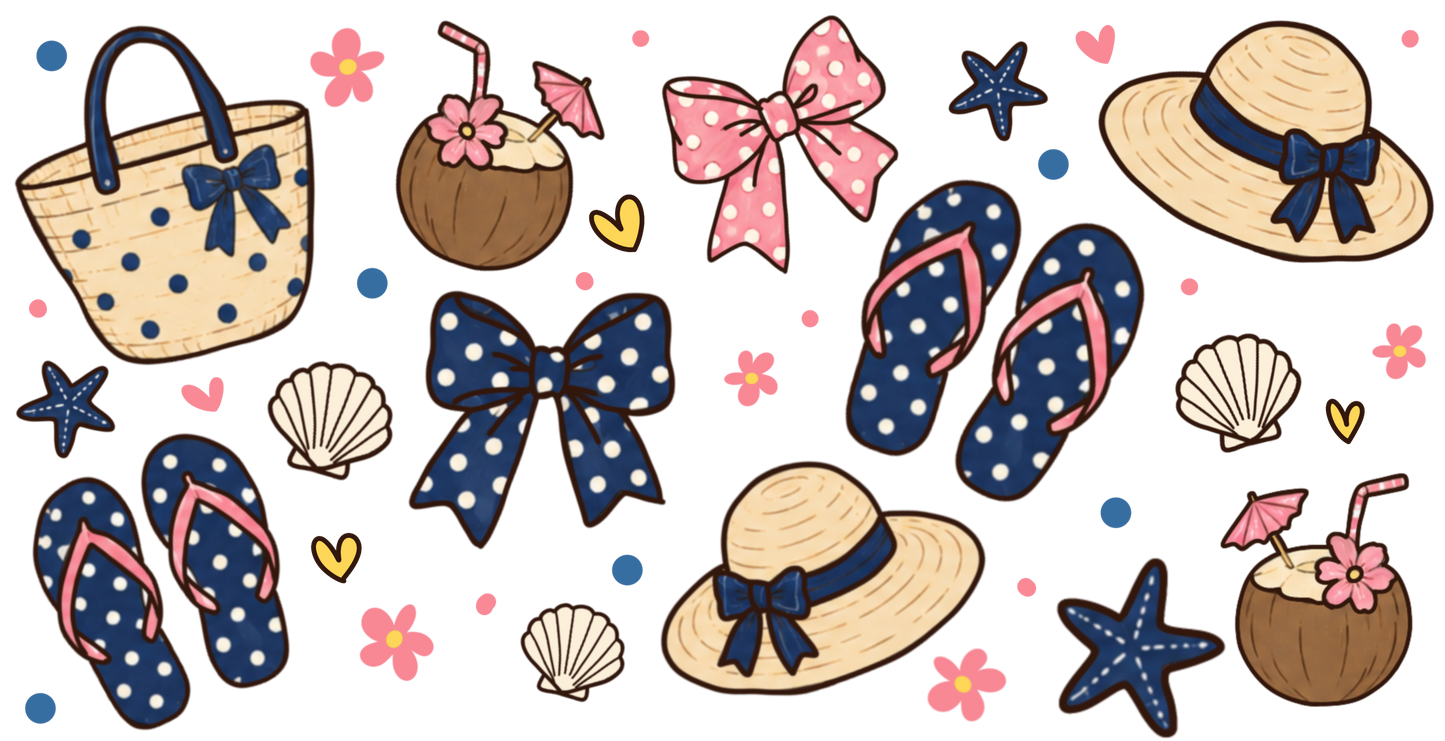 Beach hats and bows
