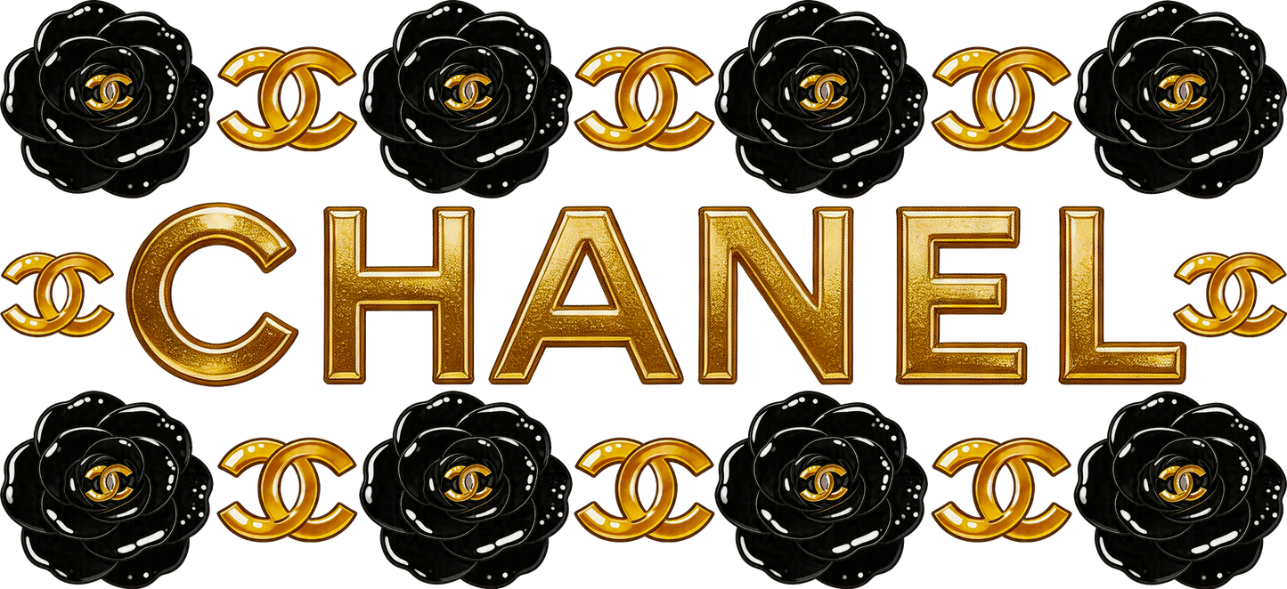 Chanel (blk flowers)