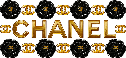 Chanel (blk flowers)