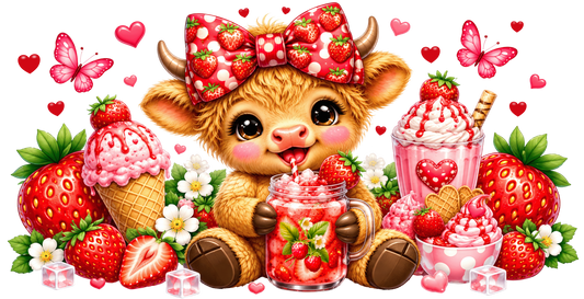 Strawberry cow (strawberry drink)