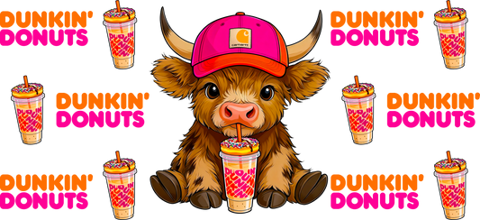 Dunkin highland cow