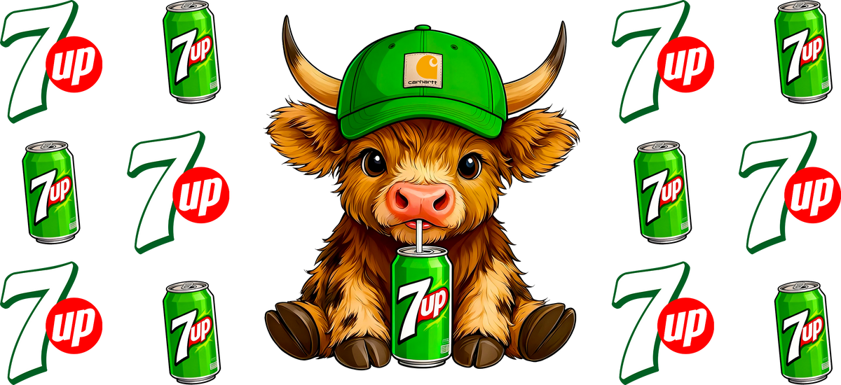 Highland cow 7up