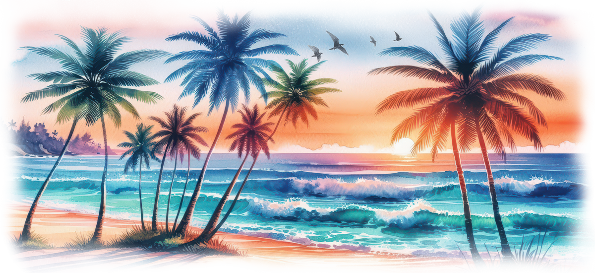 Plam tree ocean