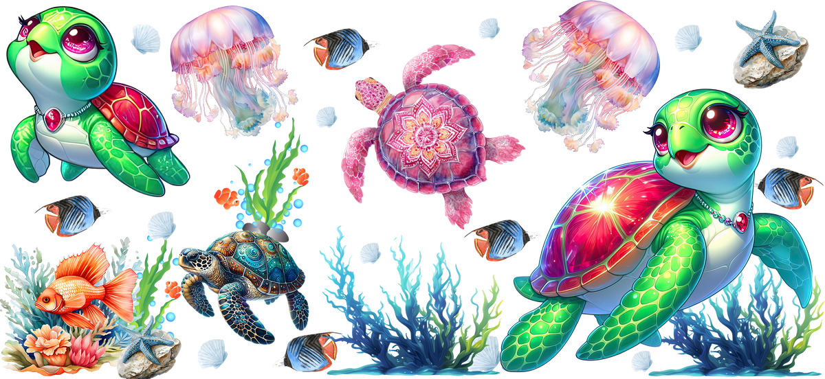 Pink turtle