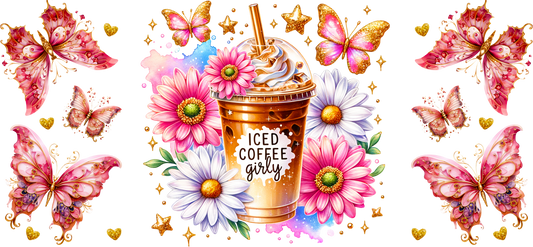 Iced coffee girly (butterflly)