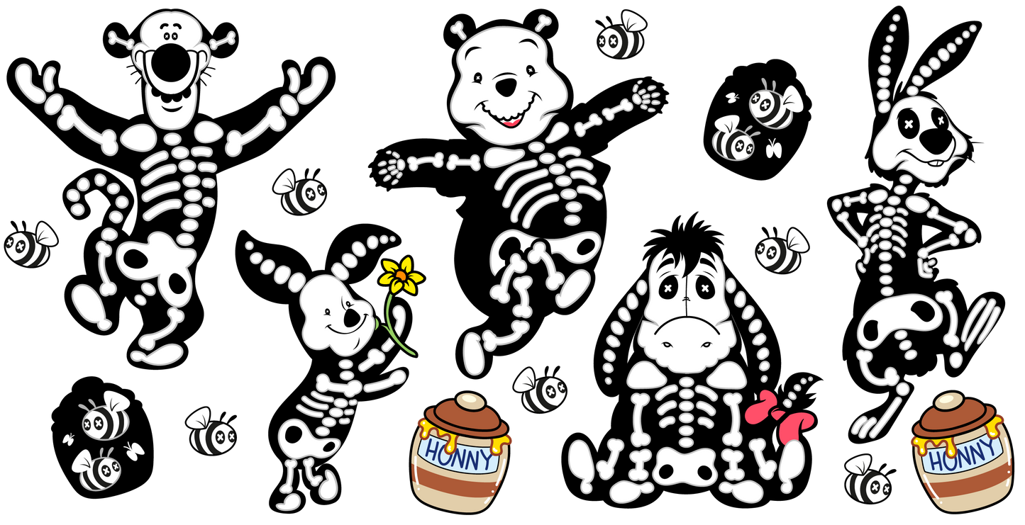 Winnie the pooh skeleton