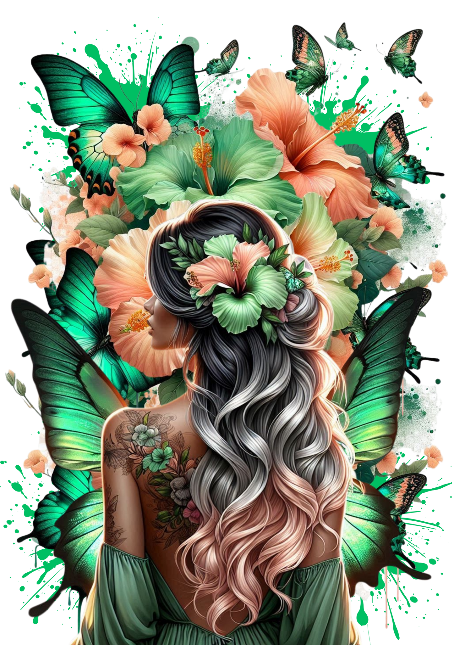 Green butterfly