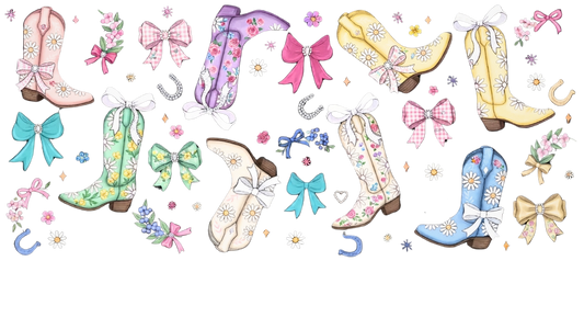 pastel cowgirl boots