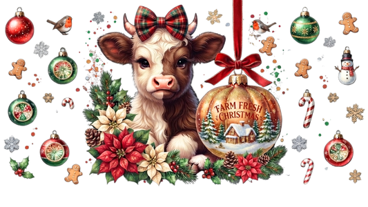Merry Christmas (highland cow)