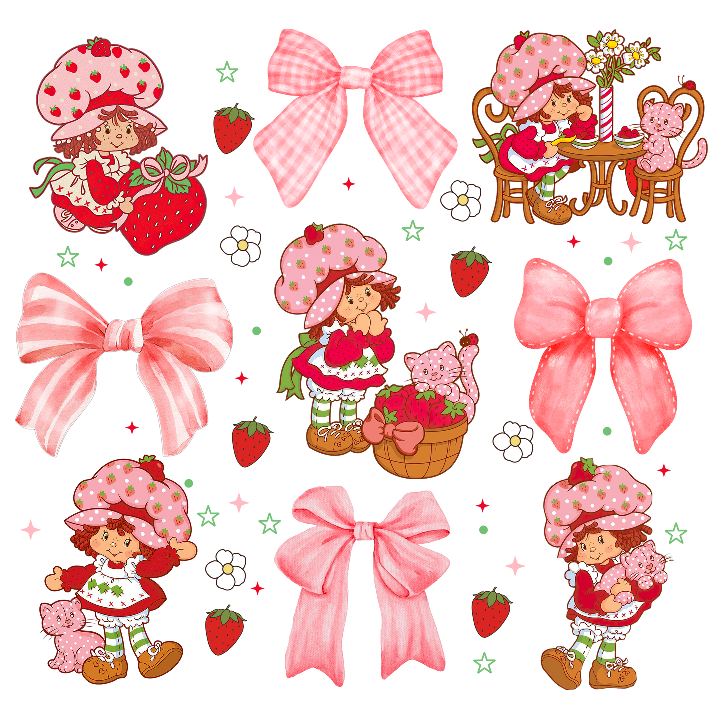 Shortcake and bows