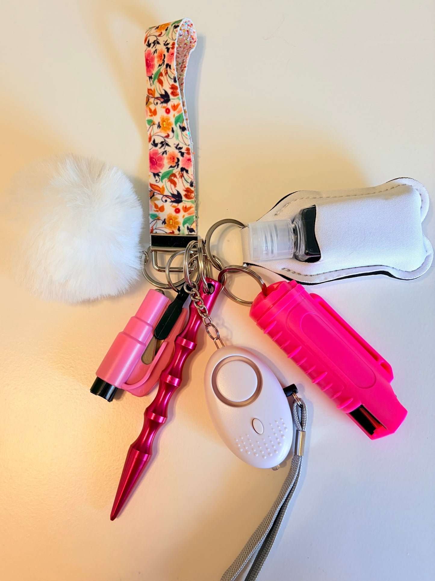 Pink and white flowers