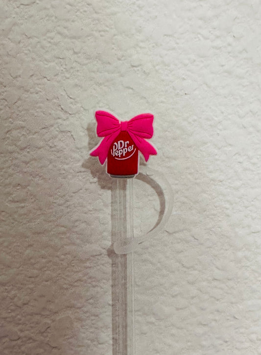 Dr Pepper with pink bow