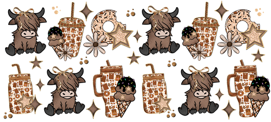 Highland cows and donuts