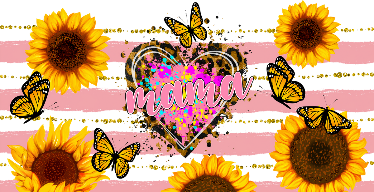 Mama (heart,sunflower)