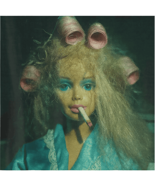 Roller hair barbie