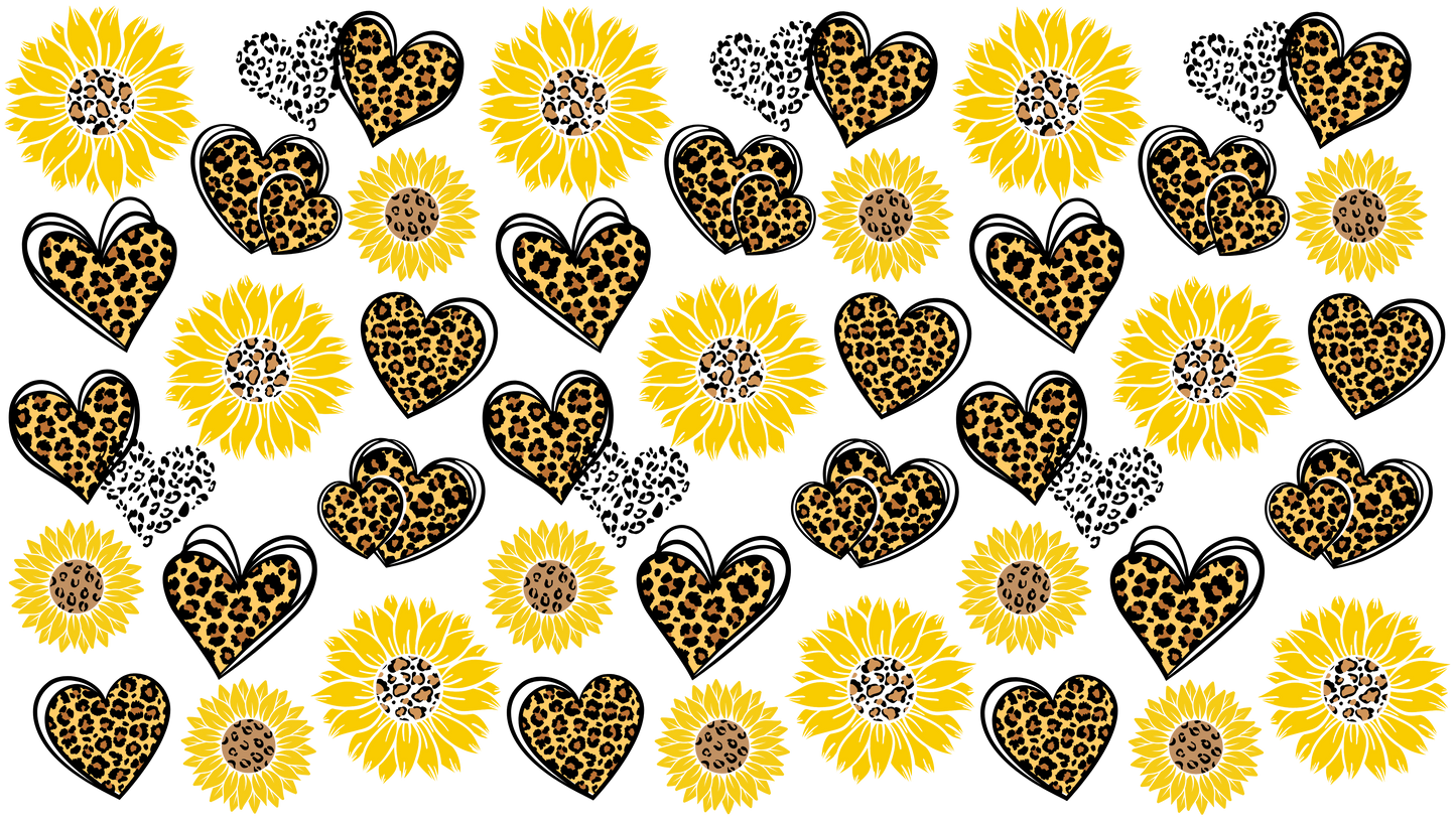Sunflowers and hearts