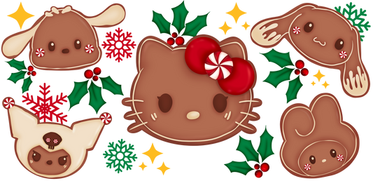 Hello kitty Christmas cookie