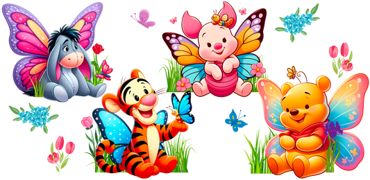 Butterfly Pooh and friends