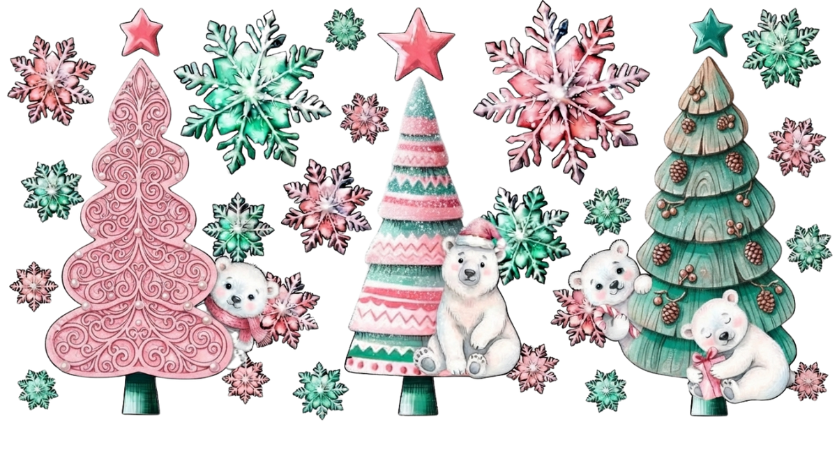 Pink trees (polar bears)