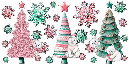 Pink trees (polar bears)