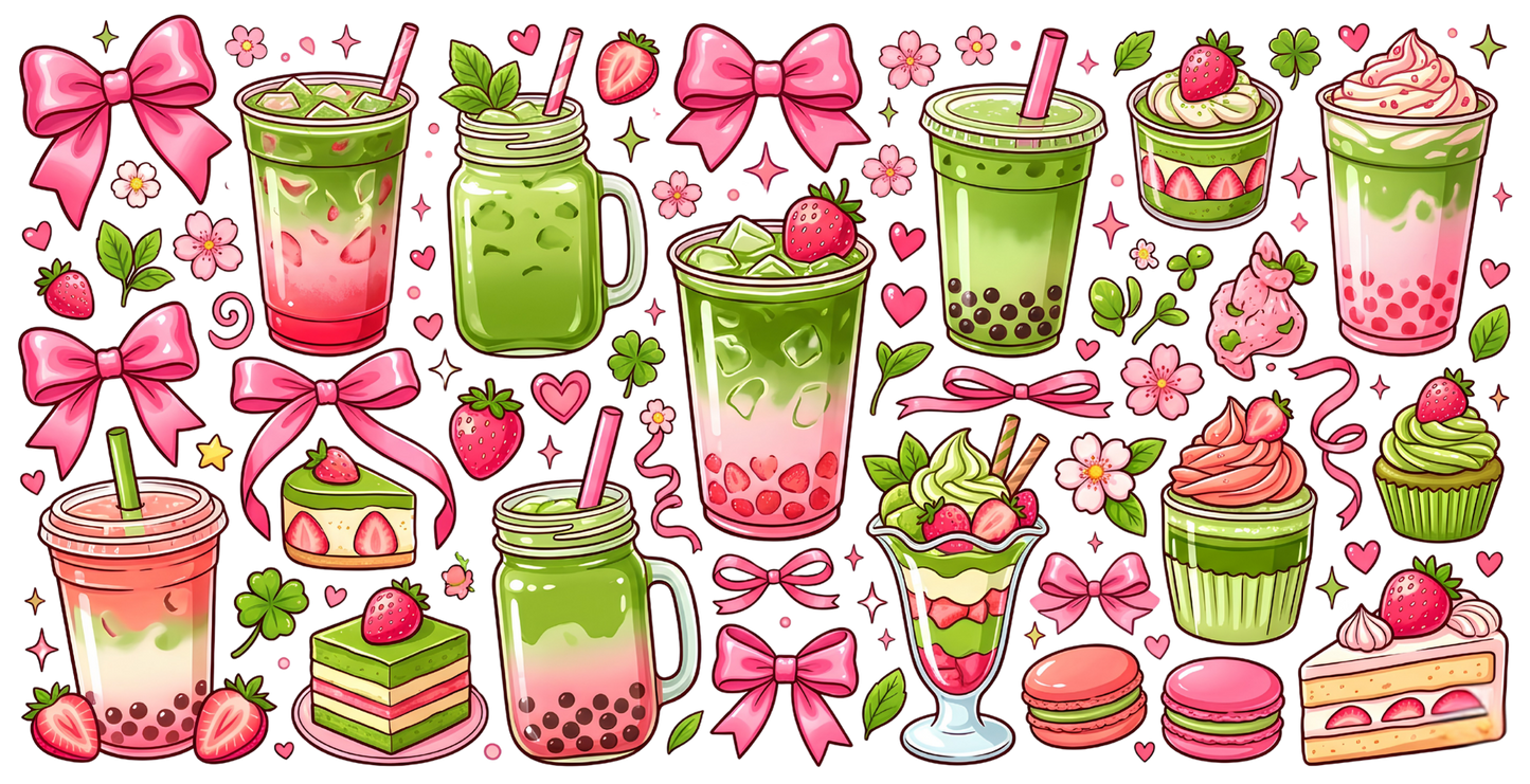 Strawberry matcha