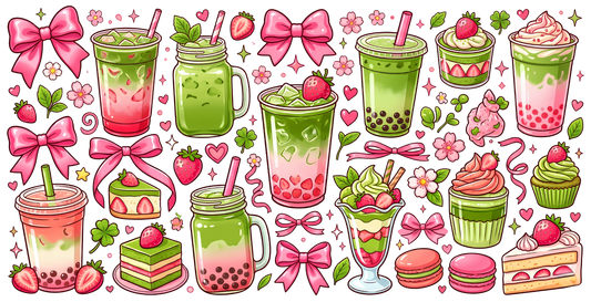Strawberry matcha